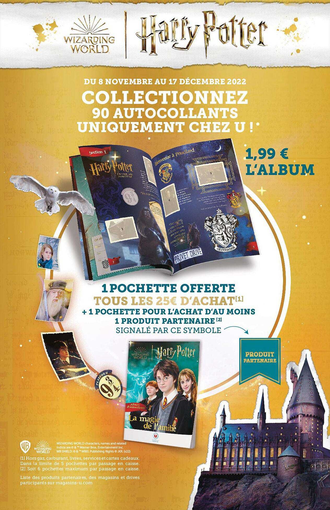 collectionnez 90 autocollants uniquement chez u