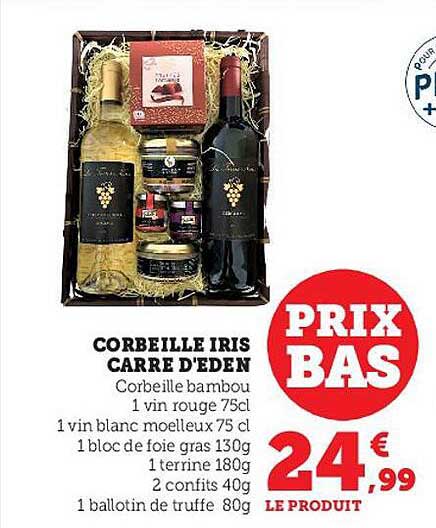 corbeille iris carré d'eden