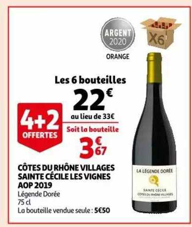 côtes du rhône villages sainte cécile les vignes aop 2019