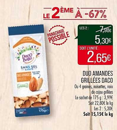 duo amandes grillées daco