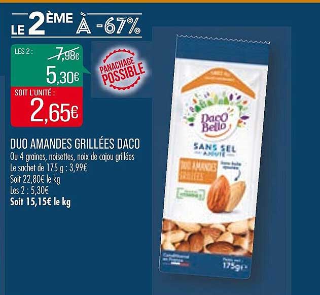 duo amandes grillées daco