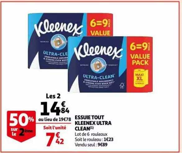 essuie tout kleenex ultra clean