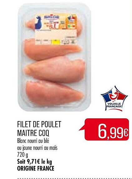 filet de poulet maître coq