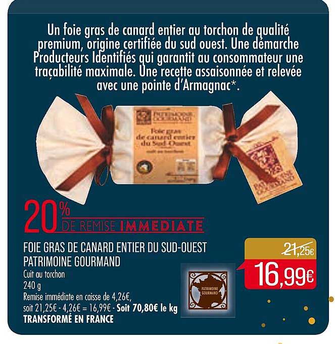 foie gras de canard entier du sud-ouest patrimoine gourmand