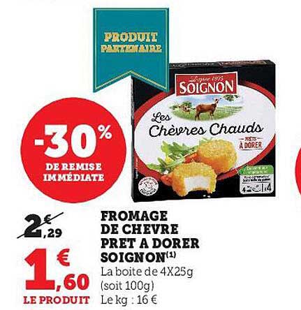 fromage de chèvre prêt à dorer soignon