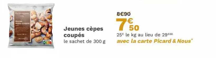 jeunes cèpes coupés