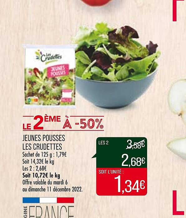 jeunes pousses les crudettes