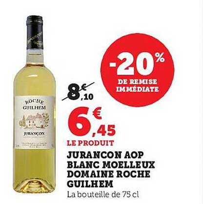 jurançon aop blanc moelleux domaine roche guilhem