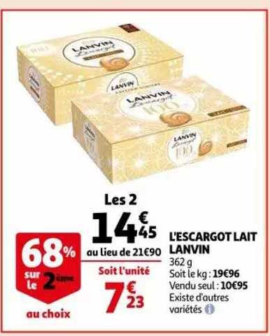 l'escargot lait lanvin