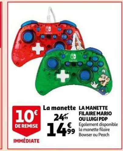 la manette filaire mario ou luigi pdp