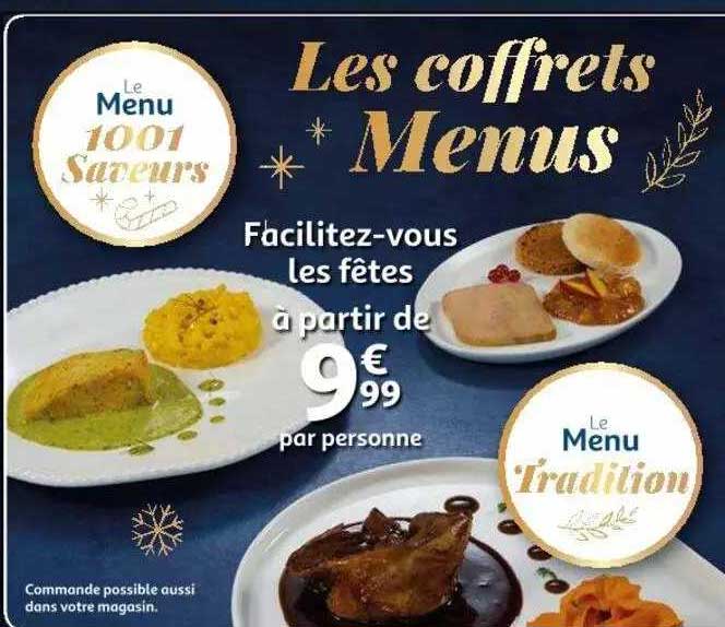 les coffrets menus