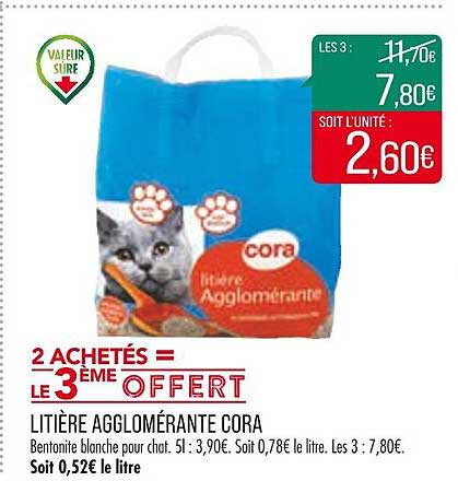 Litière Agglomérante Cora