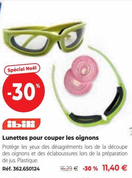 lunettes pour couper les oignons ibili