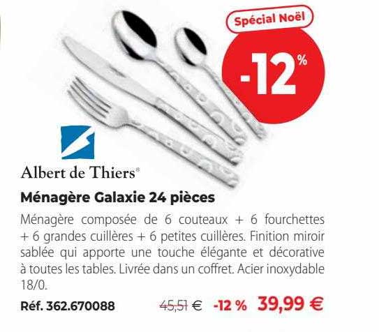 ménagère galaxie 24 picèes albert de thiers