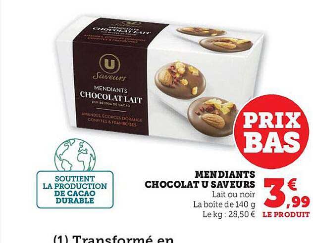 mendiant chocolat u saveurs