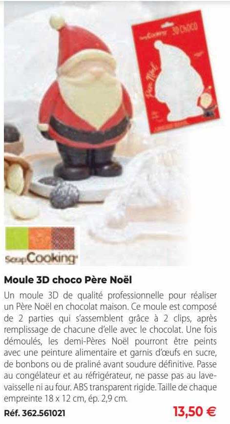 moule 3d choco père noël