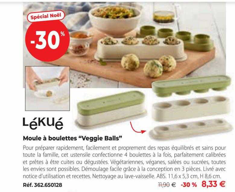 Moule à Boulettes "veggie Balls" Lékué