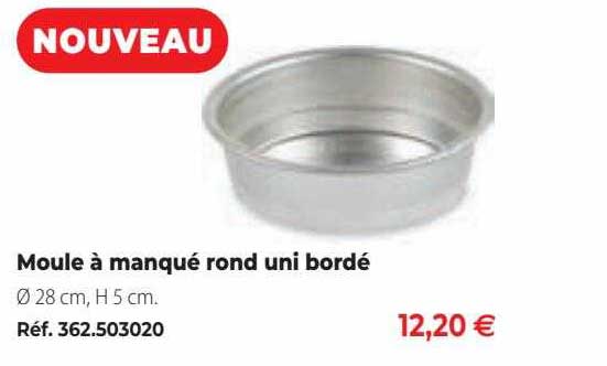 moule à manqué rond uni bordé
