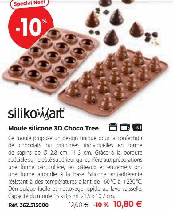 moule silicone 3d choco tree silikomart