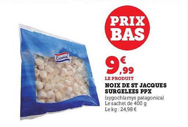 noix de st jacques surgelées ppx