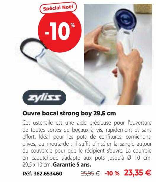 ouvre bocal strong boy 29,5 cm zyliss