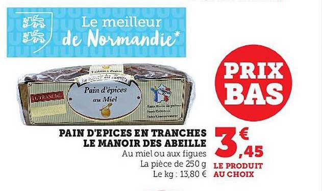 pain d'épices en tranches le manoir des abeille