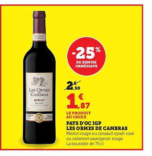 Pays D'oc Igp Les Ormes De Cambras