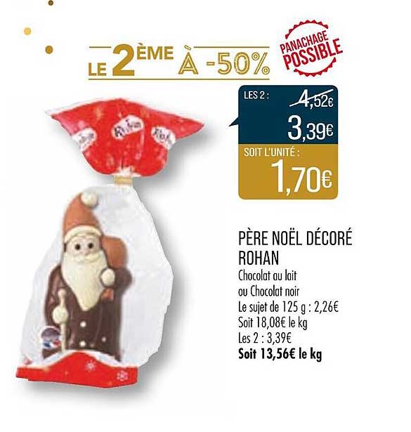 père noël décoré rohan