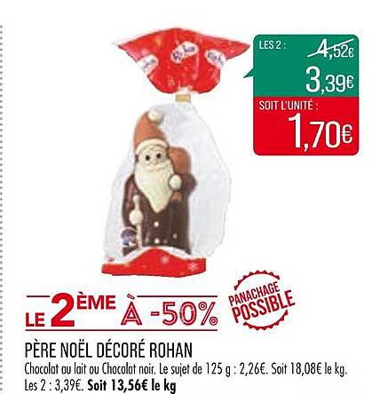 père noël décoré rohan