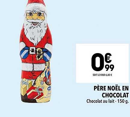 père noël en chocolat