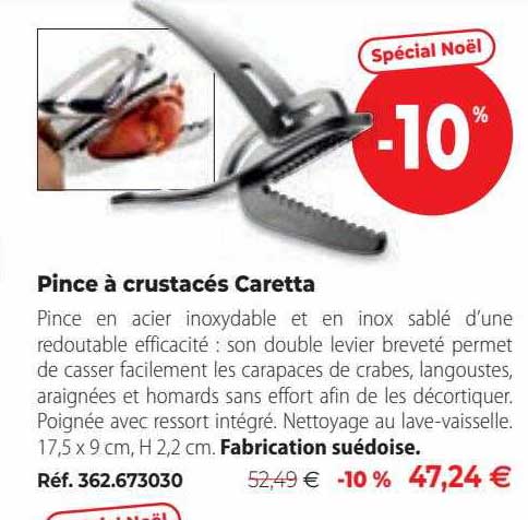 pince à crustacés caretta