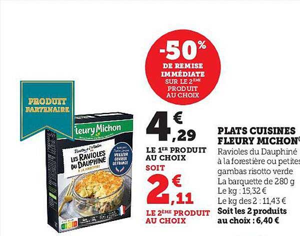 plats cuisinés fleury michon