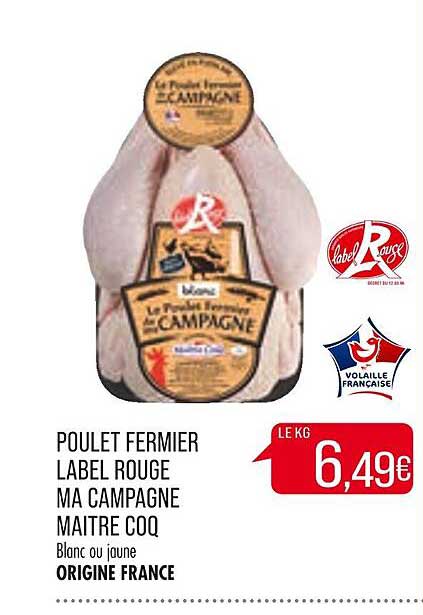 poulet fermier label rouge ma campagne maître coq