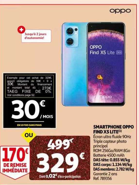 smartphone oppo find x5 lite