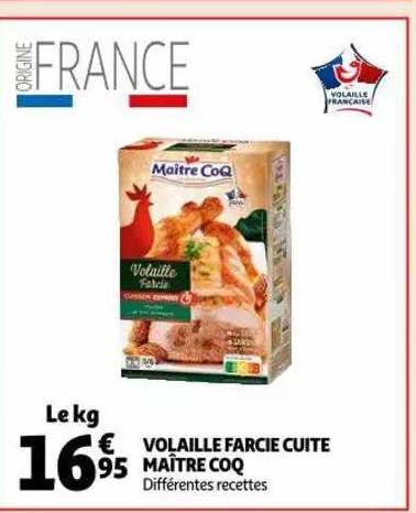 volaille farcie cuite maître coq