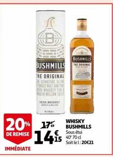 whisky bushmills sous étui