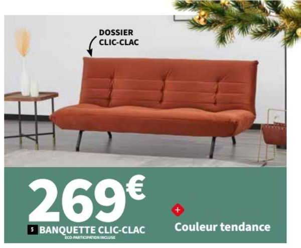 banquette clic-clac