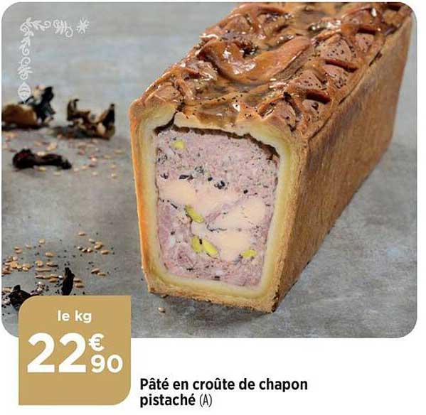 pâté en croûte de chapon pistaché