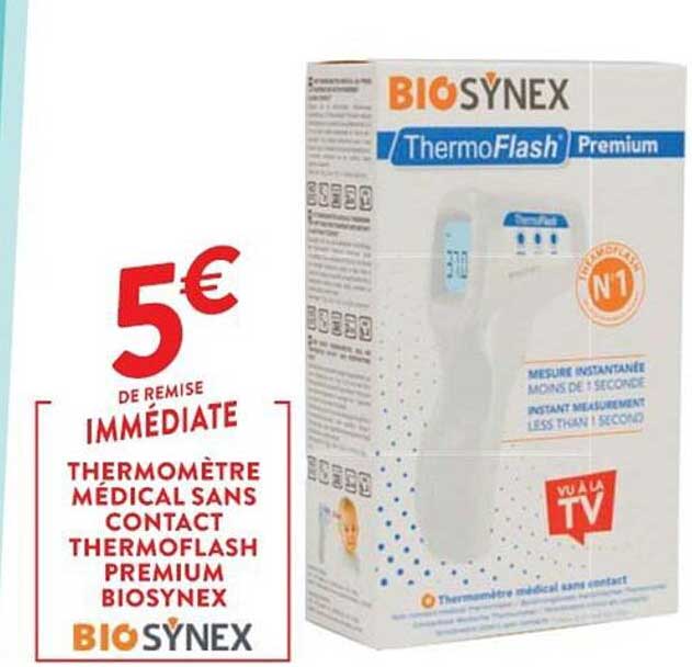 thermomètre médical sans contact thermoflash premium biosynex