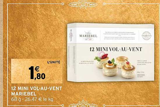 12 mini vol-au-vent mariebel