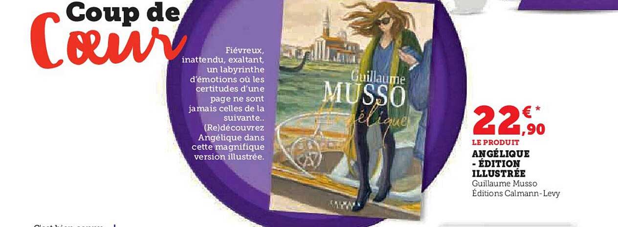 angélique - édition illustrée - guillaume musso
