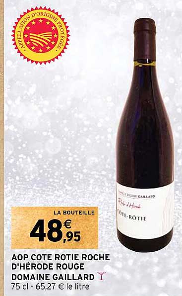aop côte rôtie roche d'hérode rouge domaine gaillard