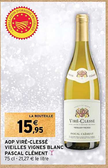 aop viré-clessé vieilles vignes blanc pascal clément
