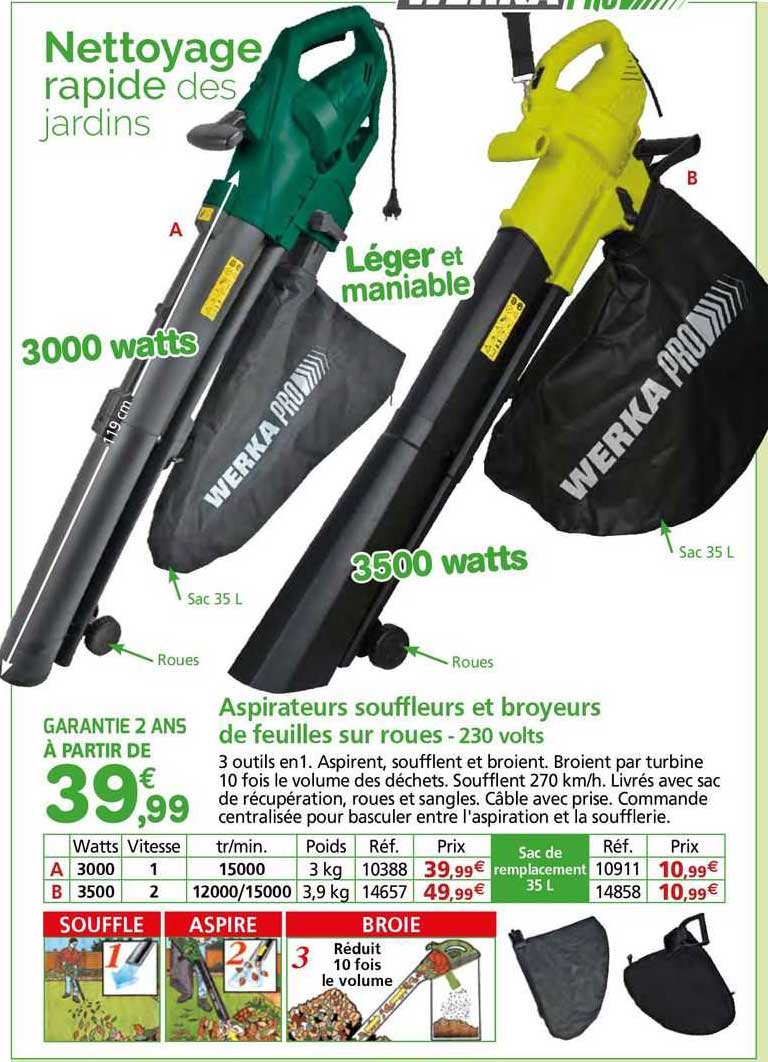 aspirateurs souffleurs et broyeurs de feuilles sur rouess - 230 volts