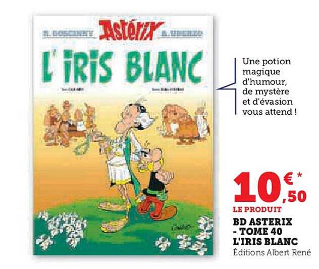 Bd Astérix - Tome 40 L'iris Blanc