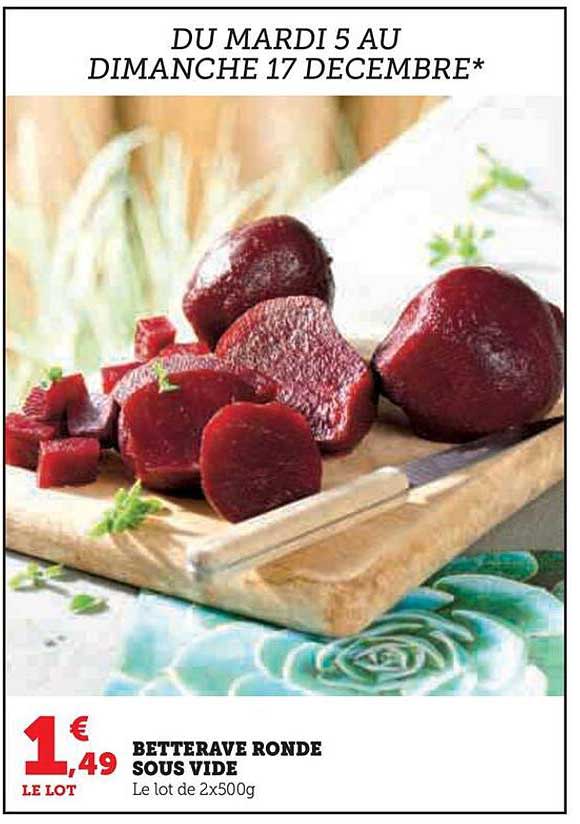 betterave ronde sous vide