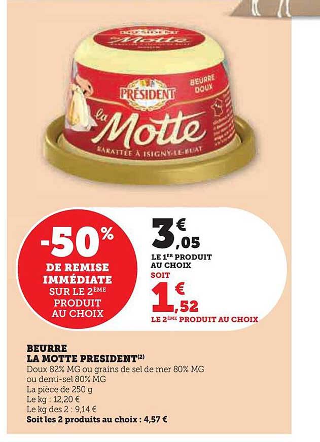 beurre la motte président