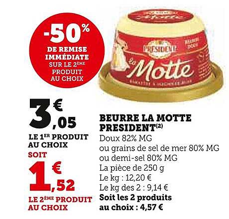 beurre la motte président