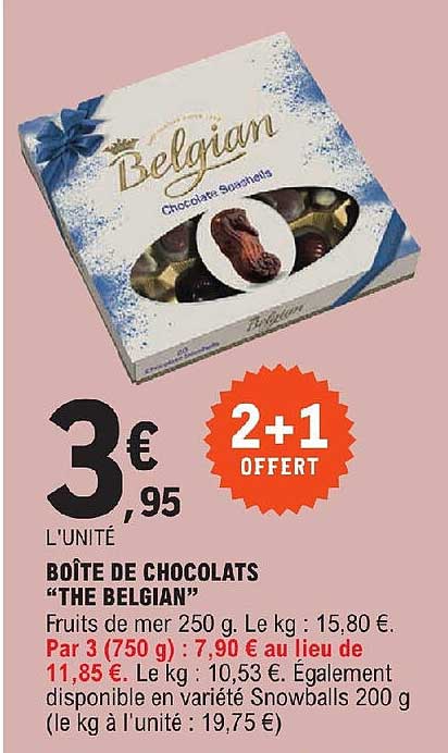 boîte de chocolats "the belgian"