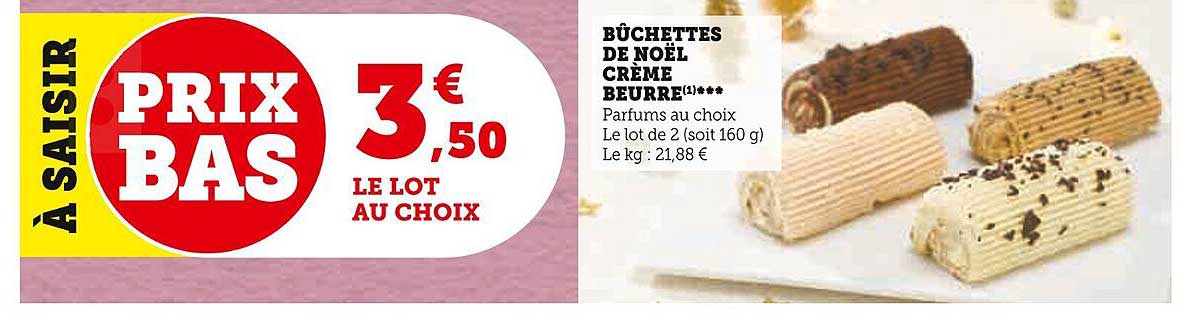 Bûchettes De Noël Crème Beurre